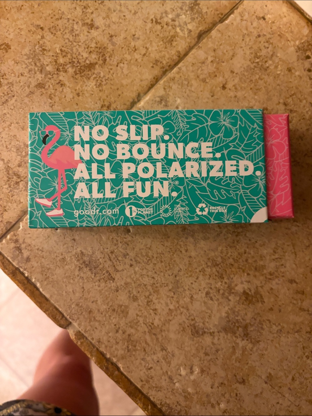 Polarized Sunglasses - Teal & Pink Box